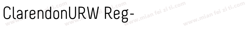 ClarendonURW Reg字体转换